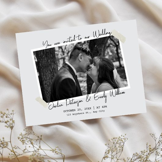 Invitation Minimalist simple wedding 