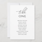 Invitation Minimalist Wedding Seating Chart | Elegant Simple  (Devant)