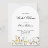 Invitation Minimalist Wildflower Bridal Shower (Devant)