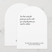 Invitation Minimaliste (Devant / Derrière)