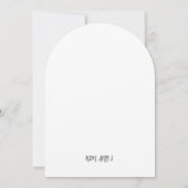 Invitation Minimaliste (Dos)