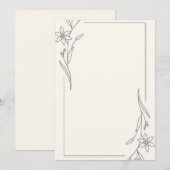 Invitation Minimaliste (Devant / Derrière)