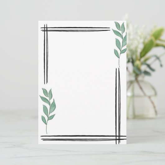 Invitation Minimaliste (Debout devant)