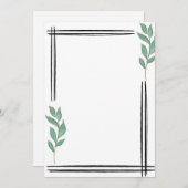 Invitation Minimaliste (Devant / Derrière)