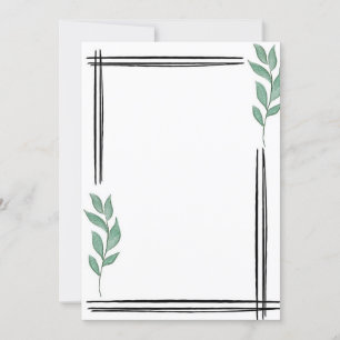Invitation Minimaliste