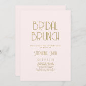Invitation minimaliste à Brunch nuptial (Devant / Derrière)