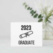 invitation minimaliste à la graduation (Debout devant)