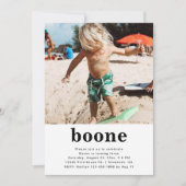 Invitation minimaliste à l'anniversaire de la phot (Devant)