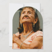 Invitation Minimaliste Arc Adulte 90e Anniversaire (Dos)