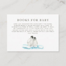 Invitation minimaliste au Baby shower arctique d'h