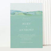 Invitation minimaliste au Mariage campagnard