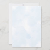 Invitation Minimaliste boho floral anniversaire  (Dos)