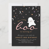 Invitation minimaliste Boo Cute Ghost Halloween (Devant)