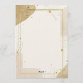 Invitation minimaliste Brunch & Bubbly – Neutre (Dos)