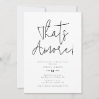 Minimaliste C'est Amore ! Dîner de répétition