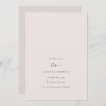 Minimaliste Chic Rouge à Joues Doré Save The Date 