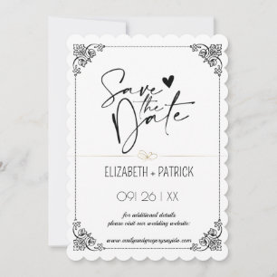 Invitation Minimaliste chic, votre photo en amour