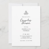Invitation Minimaliste Couples Douche (Devant)