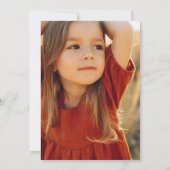 Invitation minimaliste d'anniversaire | Anniversai (Dos)