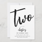 Invitation minimaliste d'anniversaire | Anniversai (Devant)