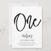 Invitation minimaliste d'anniversaire | Anniversai (Devant)