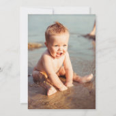 Invitation minimaliste d'anniversaire | Anniversai (Dos)