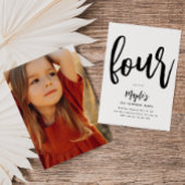 Invitation minimaliste d'anniversaire | Anniversai