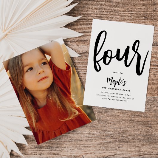 Invitation minimaliste d'anniversaire | Anniversai