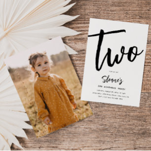 Invitation minimaliste d'anniversaire Anniversai