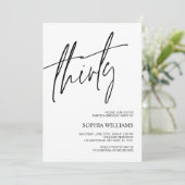Invitation minimaliste de 30e anniversaire (Debout devant)