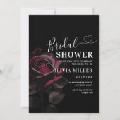 Invitation minimaliste de douche nuptiale Élégante (Devant)