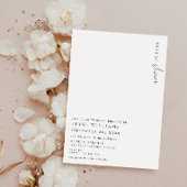 Invitation minimaliste de douche nuptiale Estelle