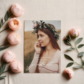 Invitation minimaliste de la fête de graduation Bo