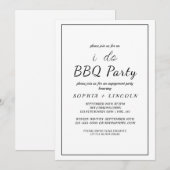 Invitation minimaliste de la partie d'engagement " (Devant / Derrière)