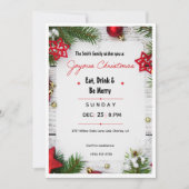 Invitation minimaliste de Noël joyeux | Moderne (Devant)