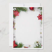 Invitation minimaliste de Noël joyeux | Moderne (Dos)