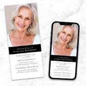 Invitation minimaliste de photos contemporaines