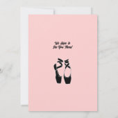 Invitation minimaliste de récital de danse de ball (Dos)