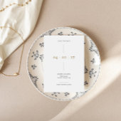 Invitation minimaliste de Save the Date