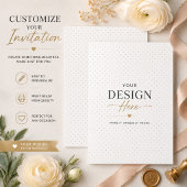 Invitation Minimaliste – Design Élégant à Points