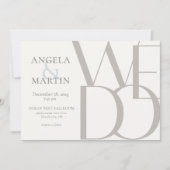 Invitation Minimaliste Dove Grey Robin Oeuf Bleu (Devant)