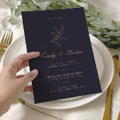Invitation Minimaliste Elegant Eucalyptus Line Mariage