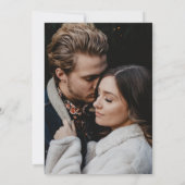 Invitation Minimaliste Elegant Mustard Photo Enregistrer la d (Dos)