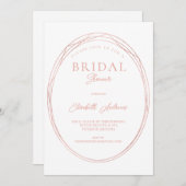 Invitation minimaliste élégante (Devant / Derrière)