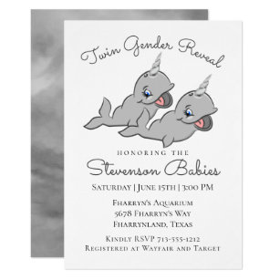 Invitations Faire Part Cartes Narval Zazzle Be