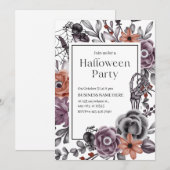 Invitation Minimaliste Halloween Pour Business Par (Devant / Derrière)