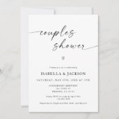 Invitation minimaliste Mariage Couples Douche (Devant)