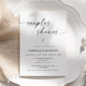Invitation minimaliste Mariage Couples Douche