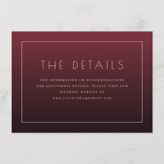 Invitation minimaliste marron élégante (Devant)