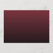 Invitation minimaliste marron élégante (Dos)